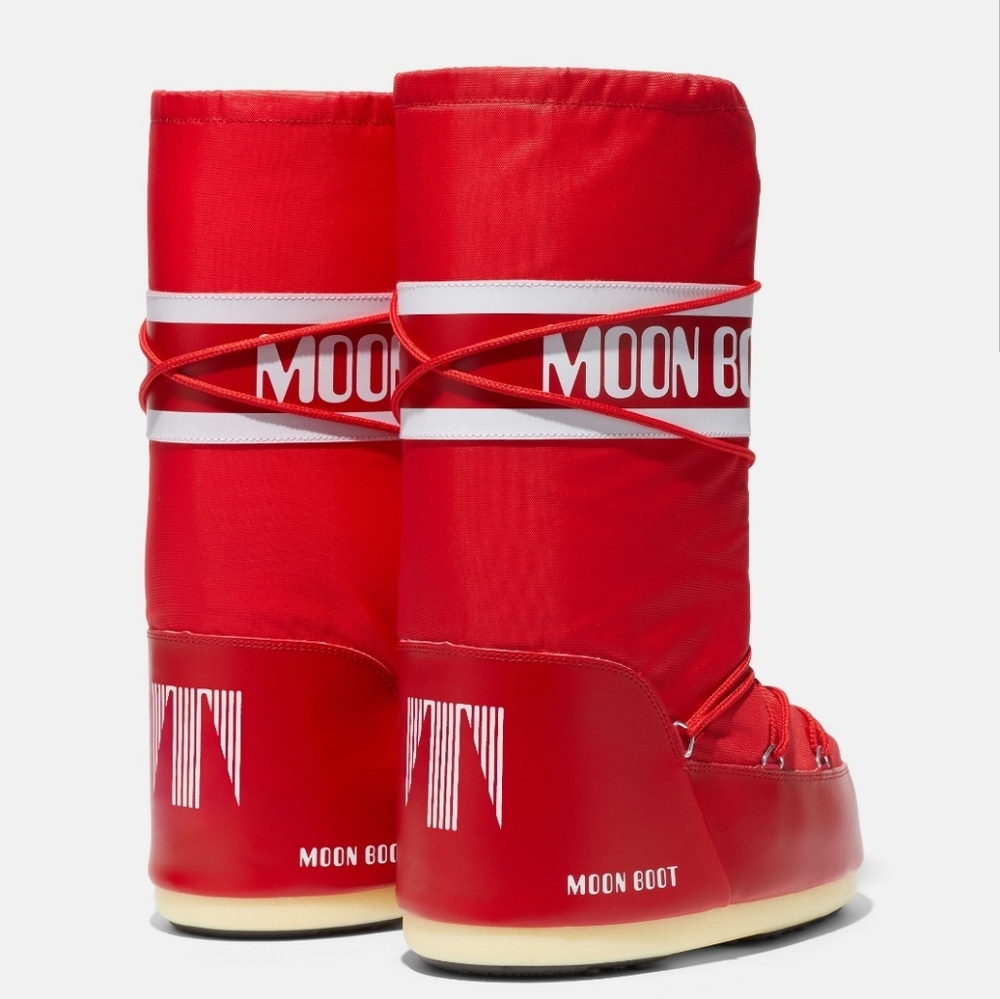 Moon Boot Icon Snow Boot - Red Moon Boots Red Icon Boots - Picture 4 of 16
